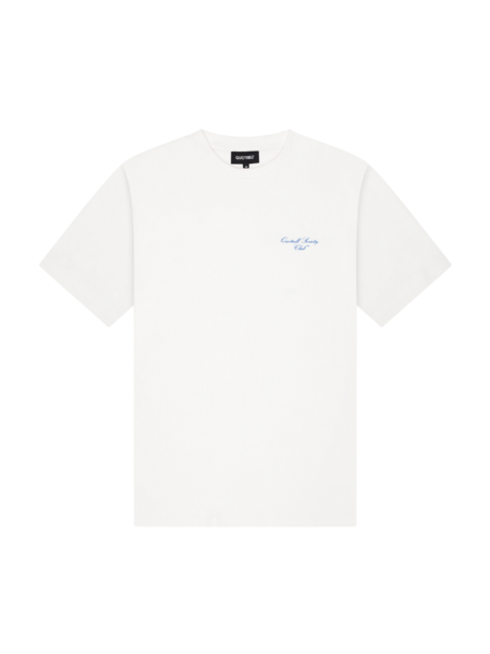 Quotrell Quotrell Society Club T-Shirt - White/Cobalt