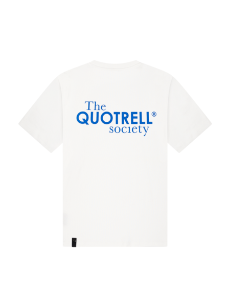 Quotrell Quotrell Society T-Shirt - White/Cobalt