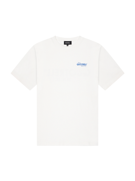 Quotrell Quotrell Society T-Shirt - White/Cobalt