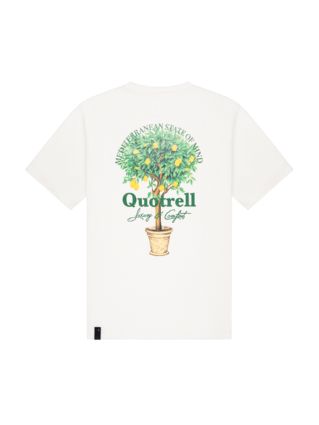 Quotrell Quotrell Limone T-Shirt - Off White/Green