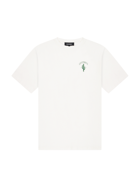 Quotrell Quotrell Cactus T-Shirt - Off White/Green