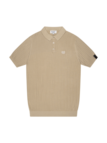 Quotrell Quotrell Jay Knitted Polo - Beige/Off White