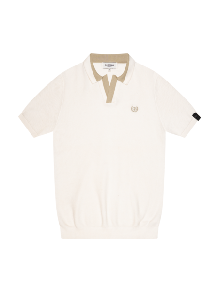 Quotrell Elijah Polo - Off White/Beige