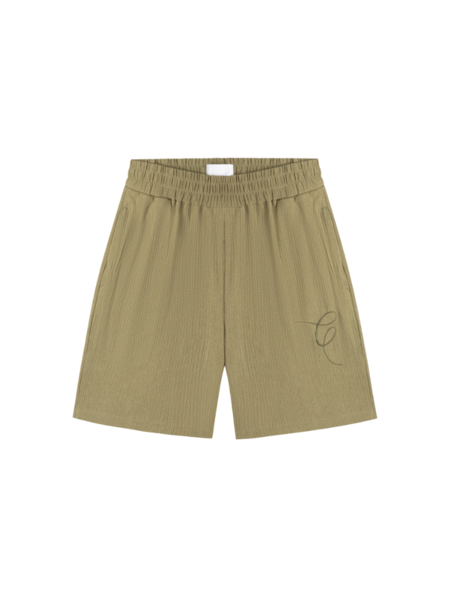 Croyez Croyez Seersucker Shorts - Washed Olive