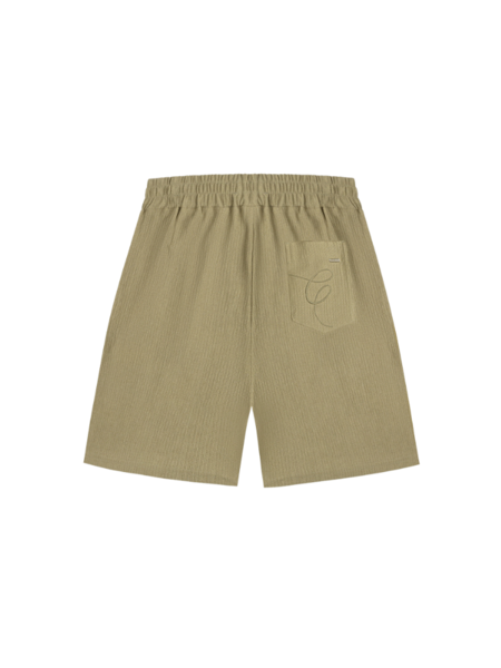 Croyez Croyez Seersucker Shorts - Washed Olive