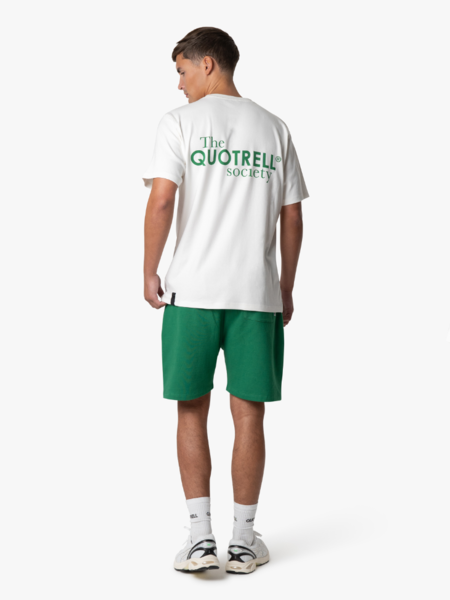 Quotrell Quotrell Society T-Shirt - Off White/Green