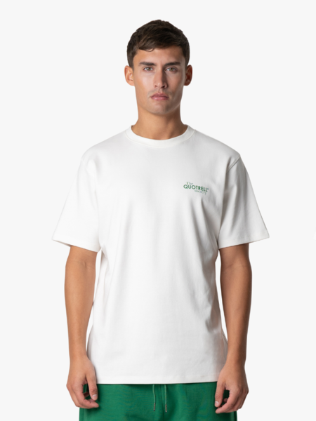 Quotrell Quotrell Society T-Shirt - Off White/Green