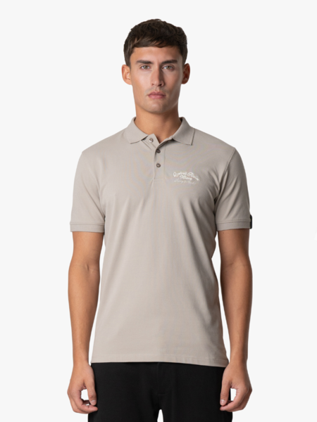 Quotrell Quotrell Atelier Milano Chain Polo - Taupe/Off White