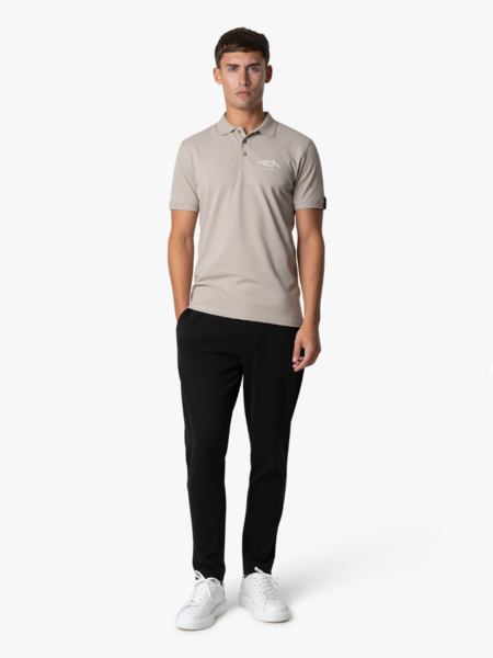 Quotrell Quotrell Atelier Milano Chain Polo - Taupe/Off White