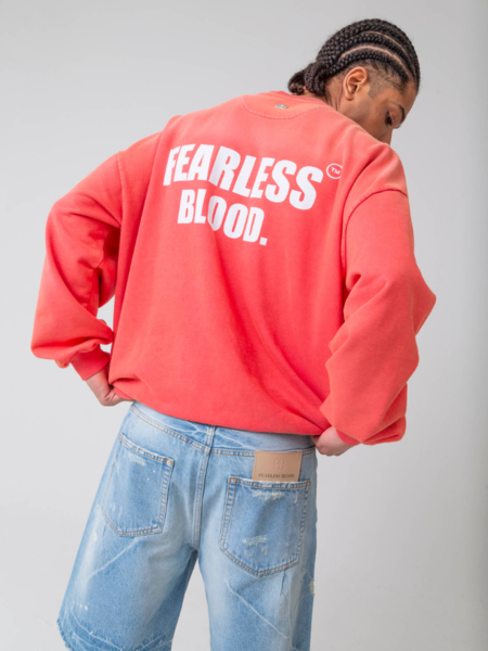 Fearless Blood Fearless Blood FB 02 Crew - Classic Red