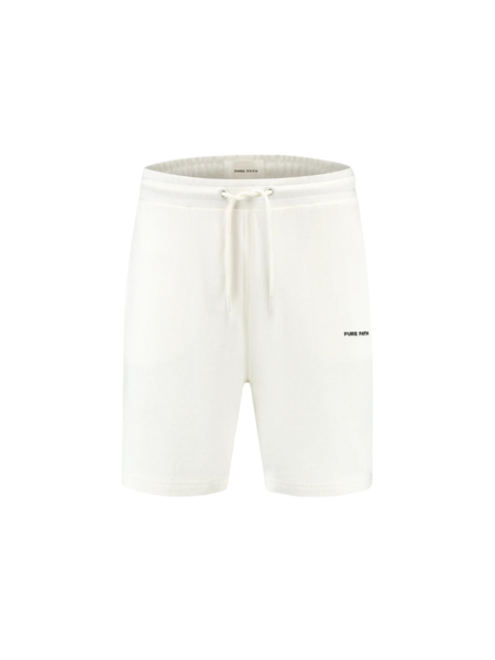 Pure Path Pure Path HD Logo Sweat Shorts -  Off White