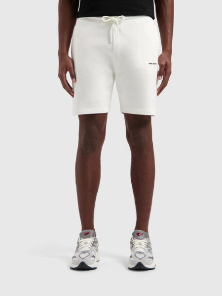 Pure Path Pure Path HD Logo Sweat Shorts -  Off White