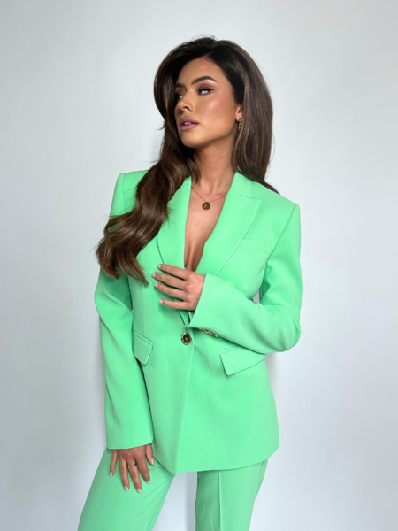 Pinko Pinko Banda Tailleur Suit - Green Bouquet