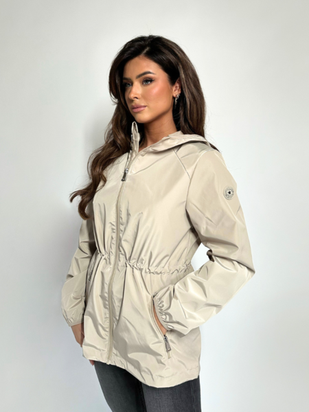 Airforce Women Hooded Jacket - Cement