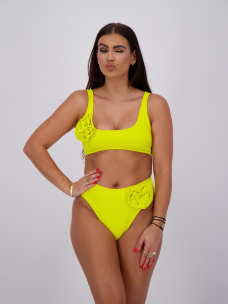 Reinders Reinders Bikini Set Roses - Lemon Yellow