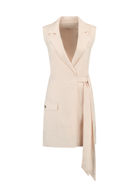 Nikkie Chia Wrap Dress - Neutral