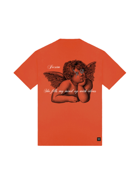 JorCustom Women Angel Loose Fit T-Shirt Women - Orange