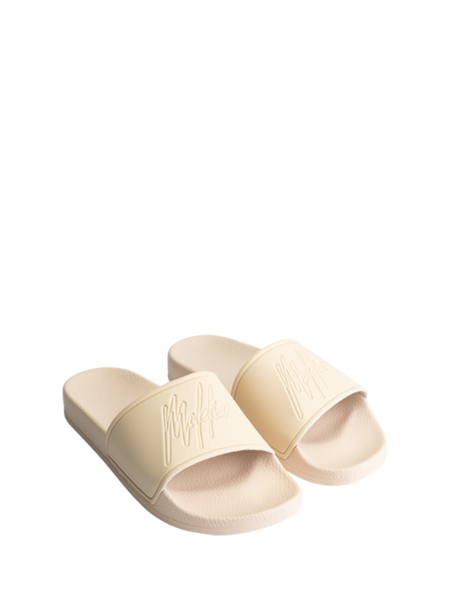 Malelions Women Signature Slides - Beige