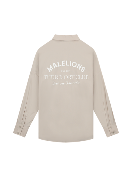 Malelions Women Eve Shirt - Beige/White