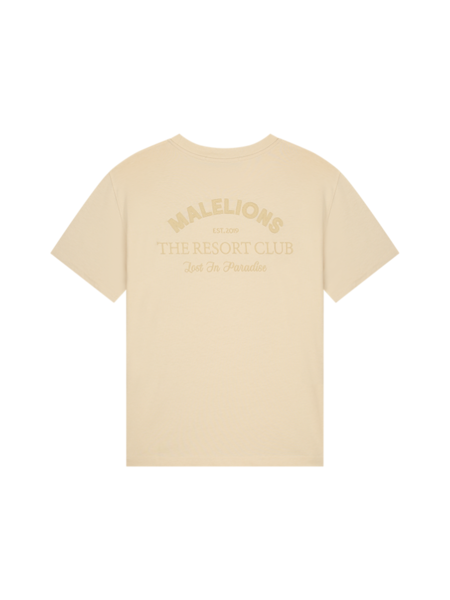 Malelions Women Paradise T-Shirt - Beige