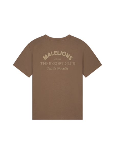 Malelions Malelions Women Paradise T-Shirt - Chocolate