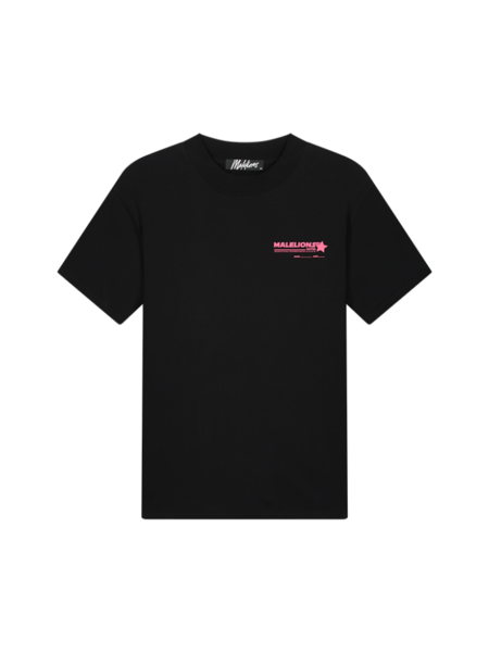 Malelions Malelions Hotel T-Shirt - Black/Pink