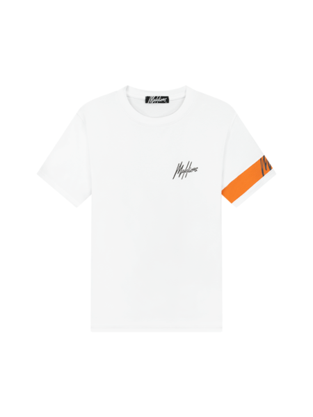 Malelions Malelions Captain T-Shirt - White/Orange