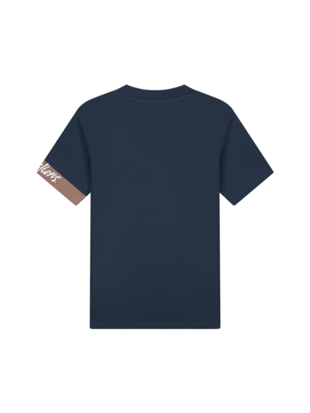 Malelions Malelions Captain T-Shirt 2.0 - Navy/Light Mauve