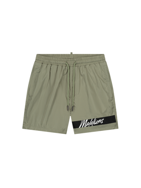 Malelions Malelions Captain Swim Shorts - Light Sage/Black