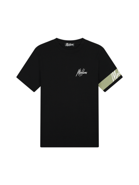 Malelions Malelions Captain T-Shirt - Black/Sage Green