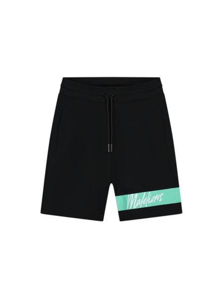 Malelions Captain Shorts - Black/Turquoise