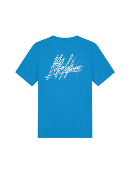 Malelions Malelions Splash T-Shirt - Bright Blue