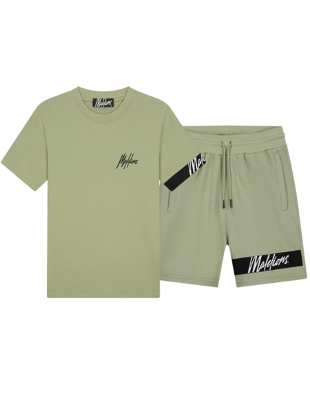 Malelions Captain Combi-set - Sage Green/Black