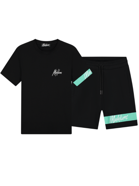 Malelions Captain Combi-set - Black/Turquoise