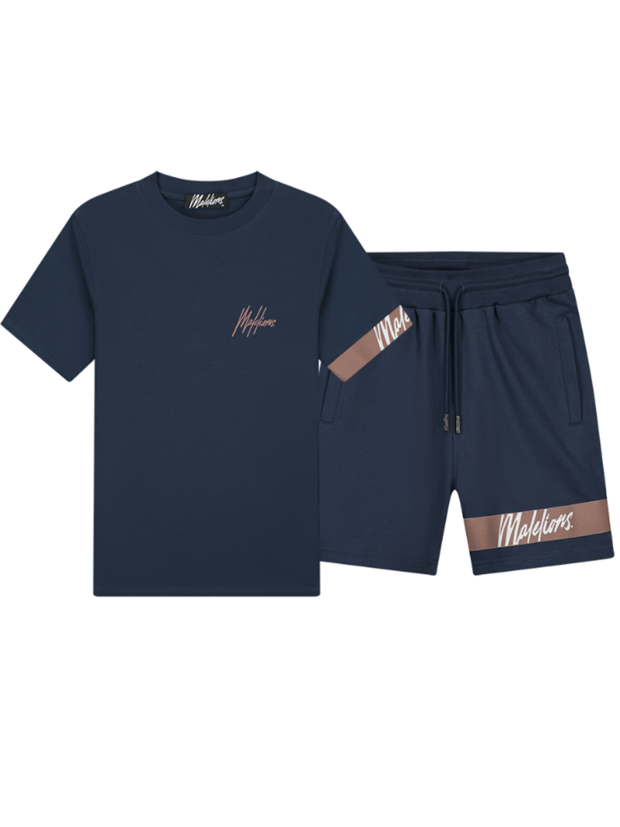 Malelions Malelions Captain Combi-set - Navy/Light Mauve