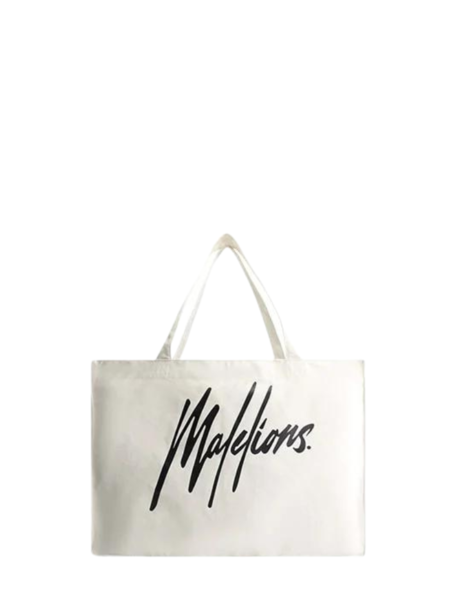 Malelions Signature Tote Bag - Vintage White