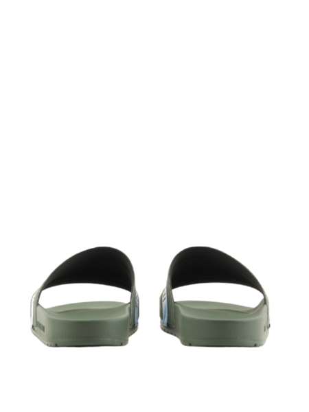 Emporio Armani Emporio Armani Logo Slides - Military/White