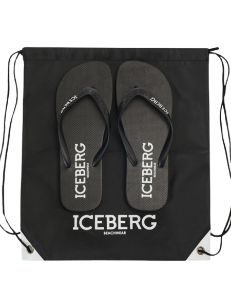 Iceberg Iceberg Vertical Logo Slides - Black