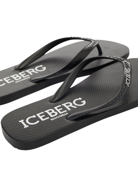 Iceberg Iceberg Vertical Logo Slides - Black