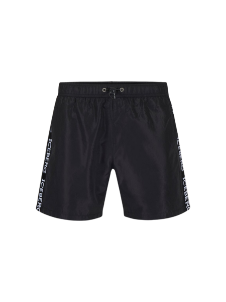 Iceberg Tape Swim Shorts - Black