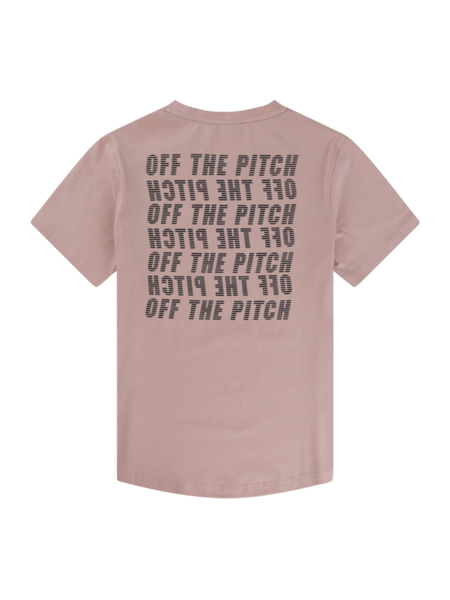 Off The Pitch Duplicate Regular Fit Tee - Silver Pink