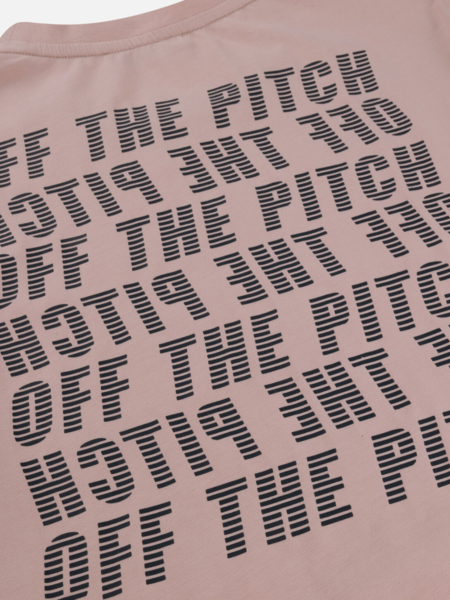 Off The Pitch Duplicate Regular Fit Tee - Silver Pink