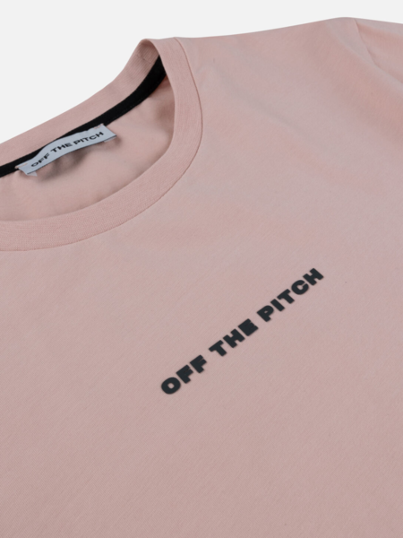 Off The Pitch Duplicate Regular Fit Tee - Silver Pink