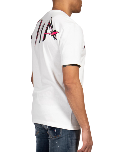 My Brand My Brand Signature Scribble Tee - Off White/Pink