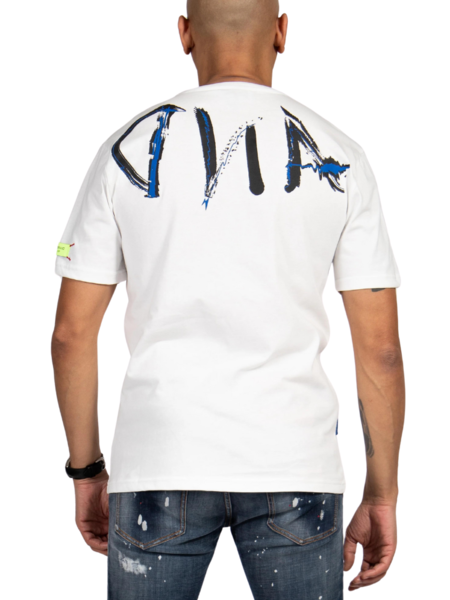 My Brand My Brand Signature Scribble Tee - Off White/Blue