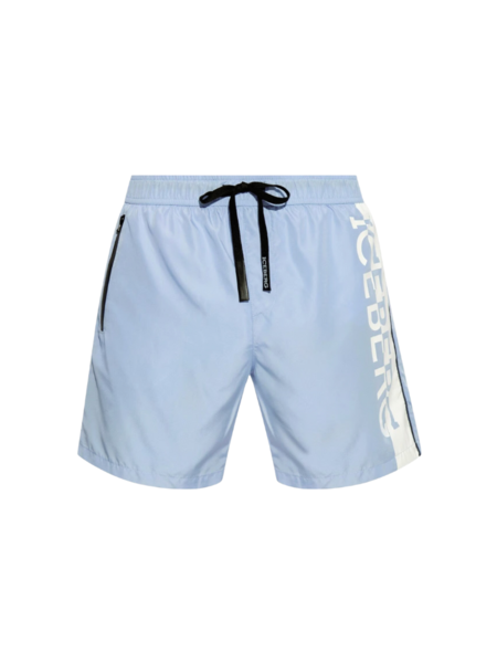 Iceberg Iceberg Vertical Logo Swimshort - Sky