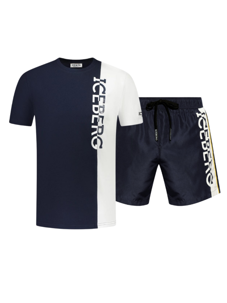 Iceberg Iceberg Vertical Logo Combi-set - Navy