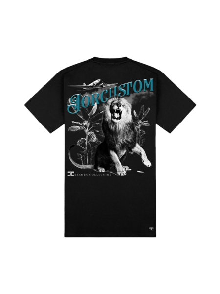 JorCustom Lion Slim Fit T-Shirt SS24 - Black