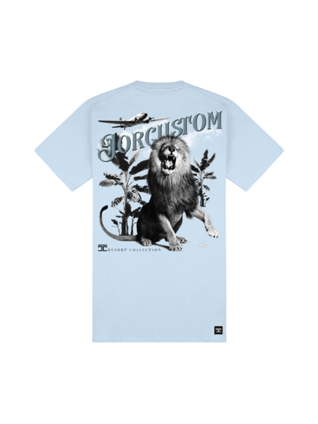 JorCustom Lion Slim Fit T-Shirt SS24 - Light Blue