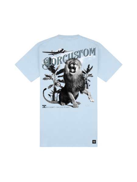 JorCustom JorCustom Lion Slim Fit T-Shirt SS24 - Light Blue